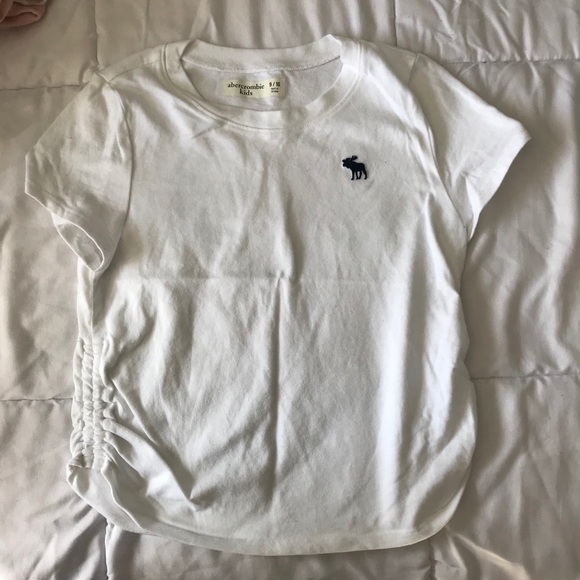 Abercrombie Kids Side Ruched Icon Tee Size 9/10 - Picture 1 of 4